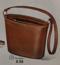 1957 zip close bucket bag