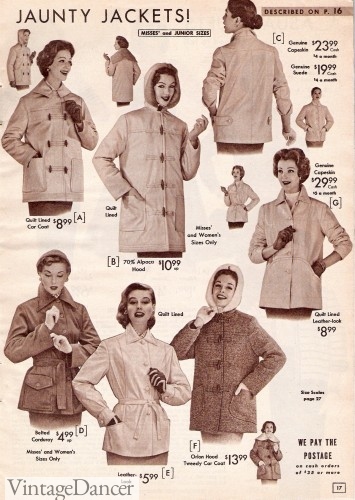 womens 1950s jackets