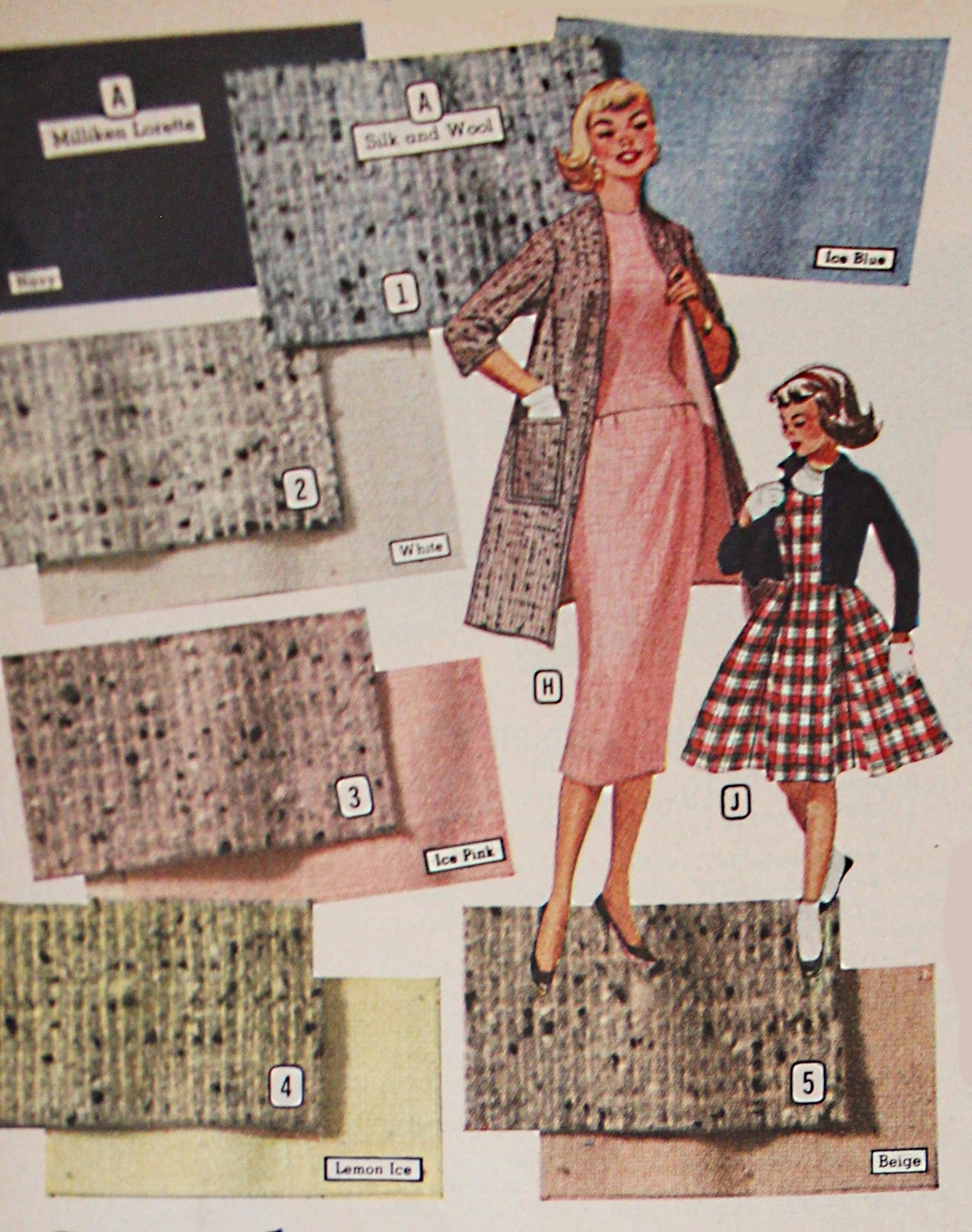 1950s Fabrics & Colors in Fashion