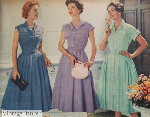 Vintage Shirtwaist Dress History 1930s, 1940s, 1950s