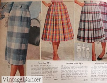 Plaid 1958 pleated skirts