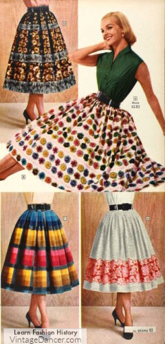 1950s sock hop outfits 50s swing skirts with belts fashion 