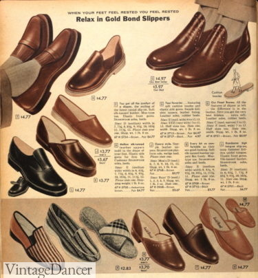 1958 slippers mens loafers smoking shoes