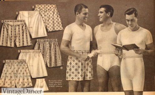 mens 1950s underwear 1956 men's underwear styles