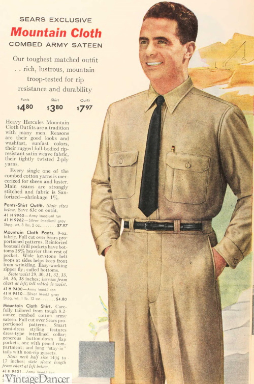 1958 men's work clothes (slimming down)