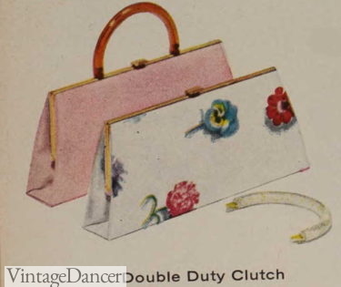 1958 optional handles clutch purses