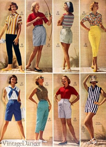 Summer outfits from 1958