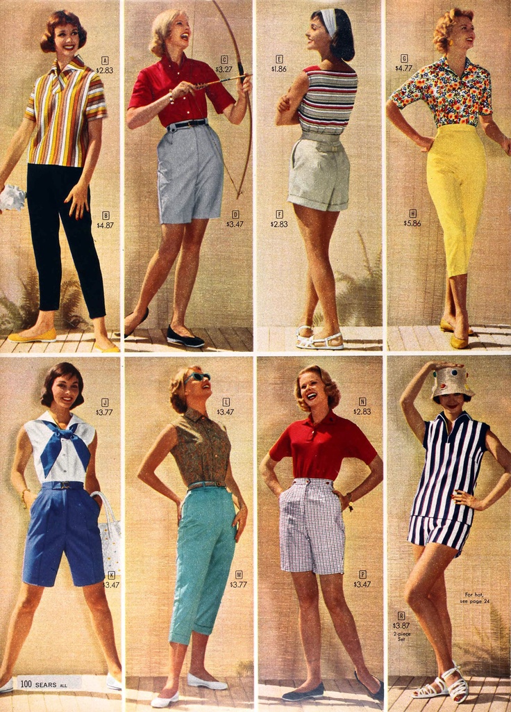 1950s Shorts History Pinup Shorts, Sailor Shorts, Bermuda Shorts