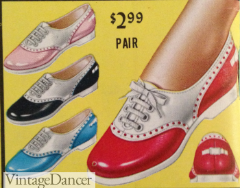 1950s saddle shoes