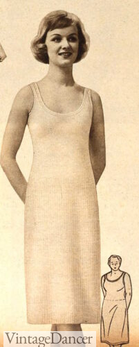 1950s winter slips wool lingerie underwear 50s