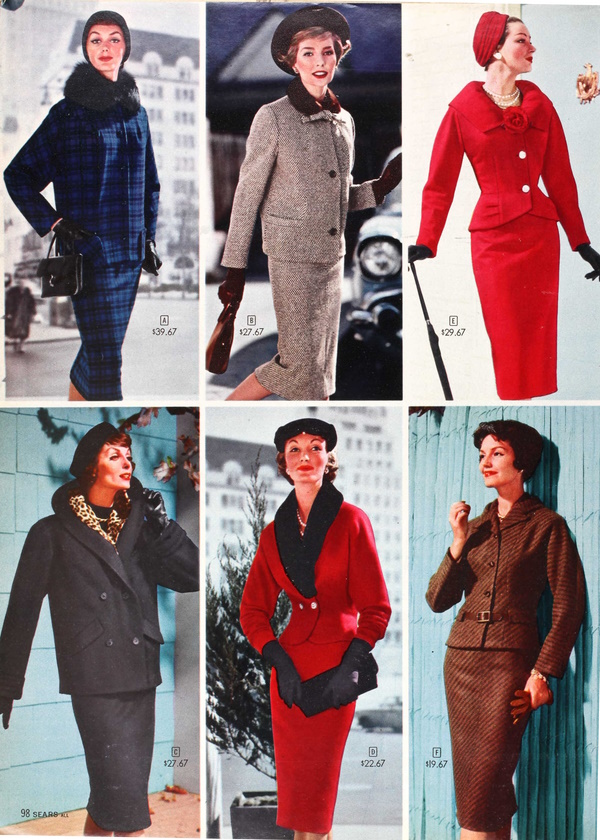 1950s Womens Suits History and Pictures