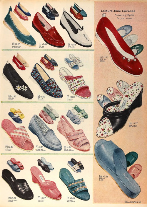 New Vintage Slippers, House Shoes, Boudoir Shoes for Ladies