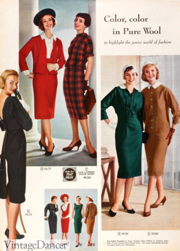 1950s wool Chemise dresses