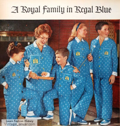 1950s matching family pajamas history and trends