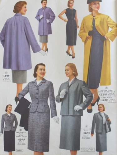 1950s coats over dresses