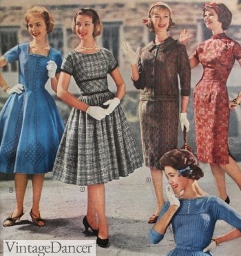 1950s style swing dress