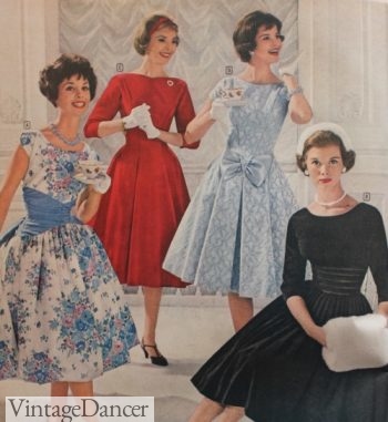 Late 1950s party dresses, 1959