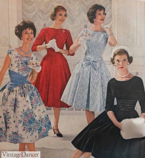 Late 1950s party dresses, 1959