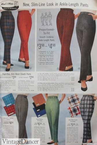 womens patterned cigarette trousers