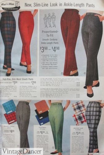 1959 pants- high waist, slim leg