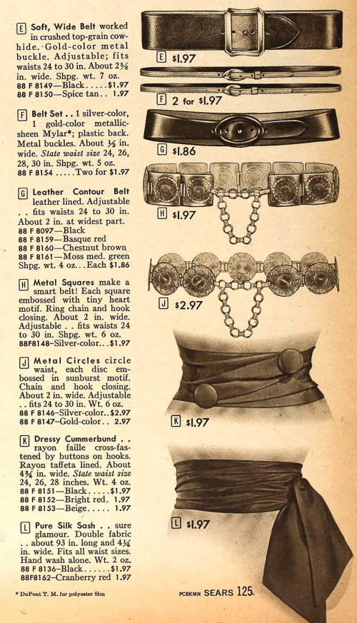 A History of Belts 19201960 for Women