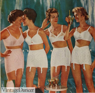 1950s lingerie bra girdle