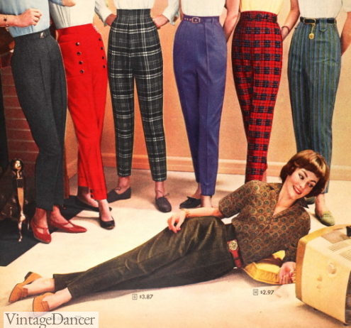 Hell Bunny Judy Gingham Capri Pants Rockabilly Pin Up Retro 50s Cute Vintage 