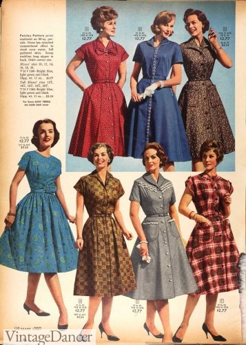 1959 daytime or house dresses
