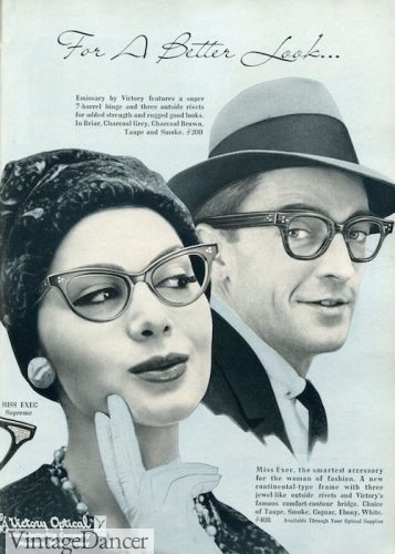 1959 cat-eye glasses
