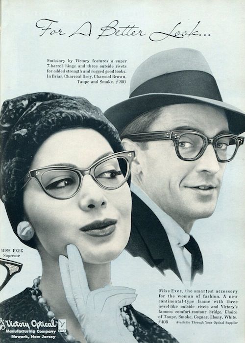 A Look Through The Lens: Eyewear In The 1950s - Women Fashion Trends