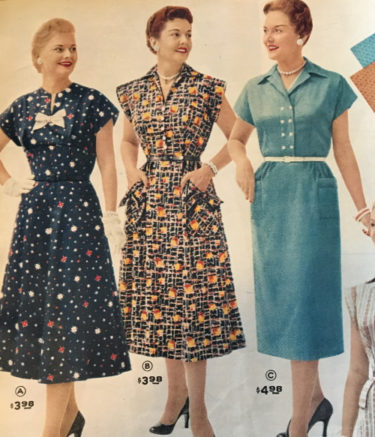 1950s mature mrs women's dresses spring fall