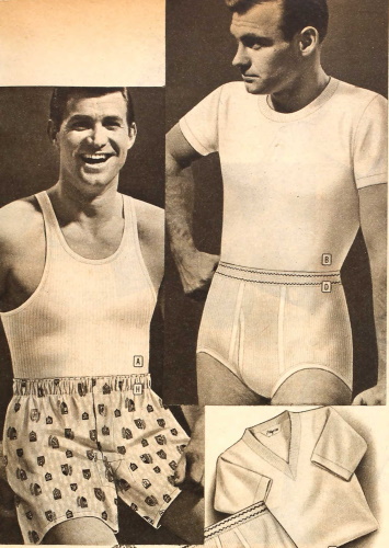 1959 mens 1950s undershirts and underwear