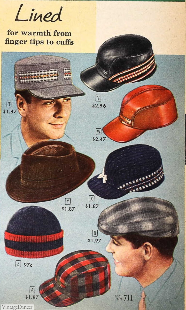 1950s Men's Hats Styles & History