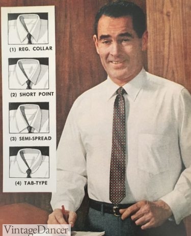 1950s mens dress shirt 191959 and collar types styles
