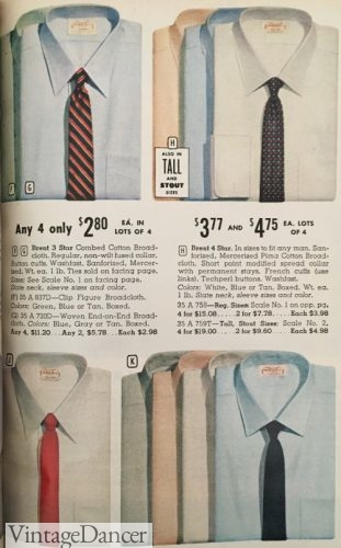 1959 men's dress shirts