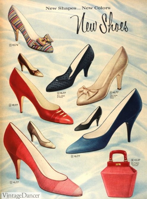 shoes worn in the 50s