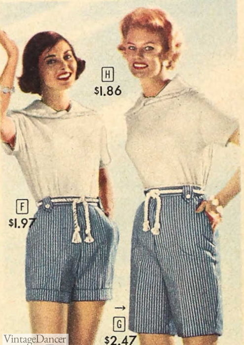 1950s Shorts History | Pinup Shorts, Sailor Shorts, Bermuda Shorts