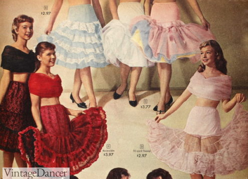 1950s petticoats crinolines for teenage girls