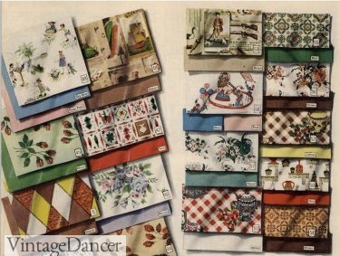 1960 novelty prints fabrics fashions