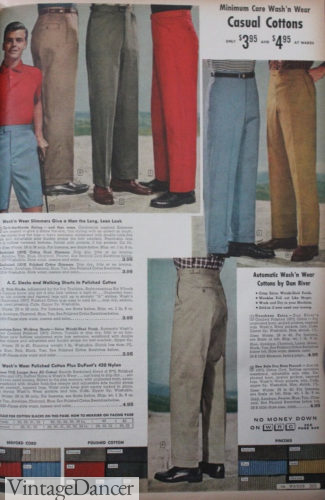 1960 mens casual pants