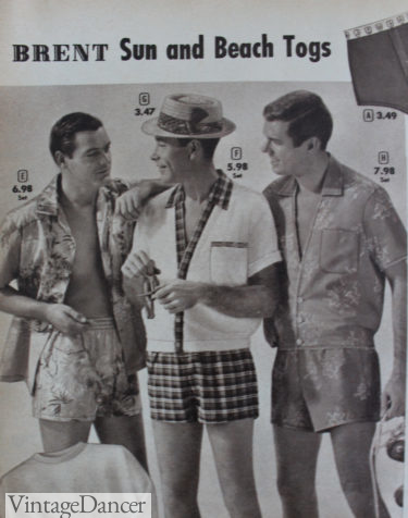 1960 mens cabana swim sets