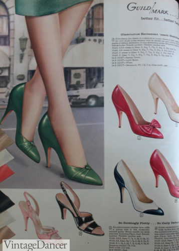 1960 tall heels and sandals