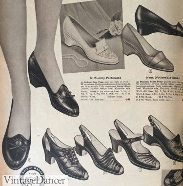 1960 wedges and peep toe sandals