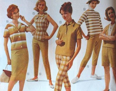 1960s Tops. Loose fit, big collars.