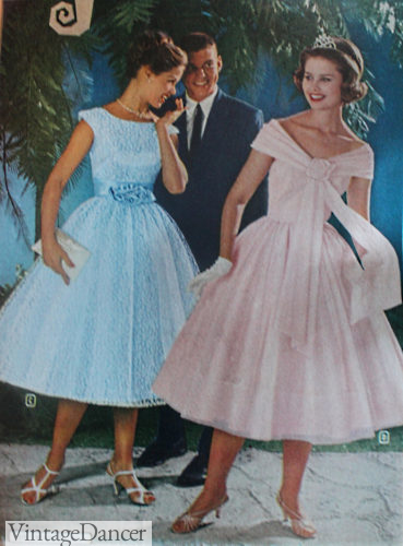 1960 formal party dresses