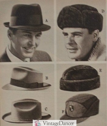 1960 mens hats