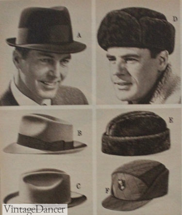 1960 mens hats