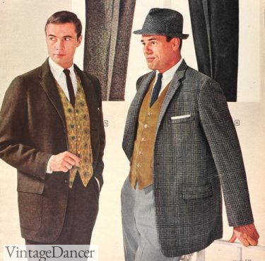 1960, mature men also wore colored vests