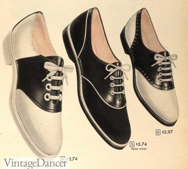 1960 classic, velvet and bubble saddle shoes