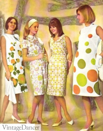 1960s Mod polka dots dress